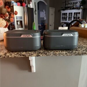 Crockpot Gray Stoneware Set